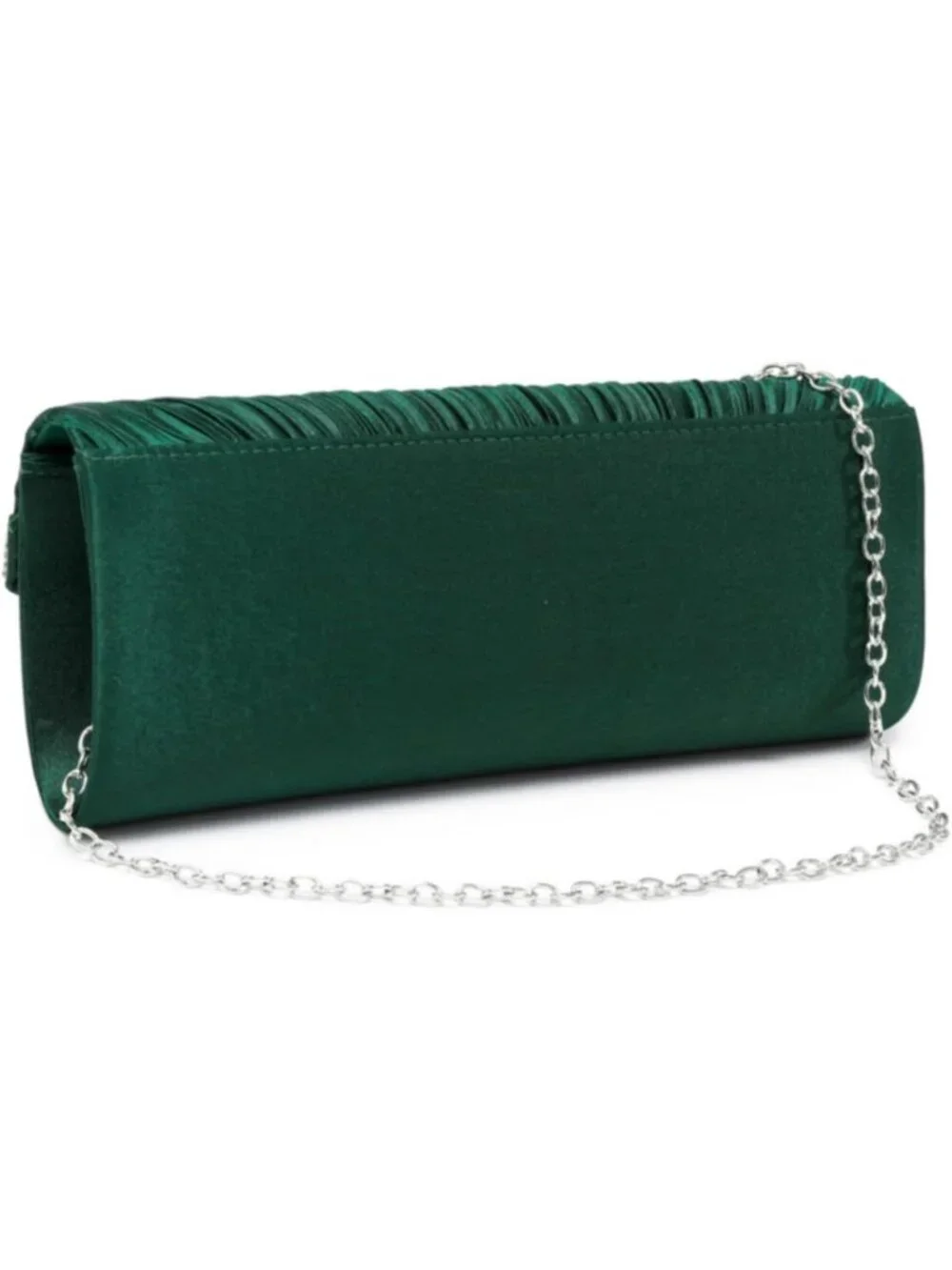 Women's Green Rhinestone Evening Clutch Purse Formal Hand Bag Prom Party Bag